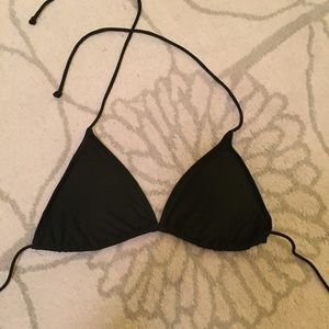 Black triangle bikini top